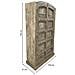 Armadio In Legno Fatto A Mano 90-100x37x170-195h Cm - Foto miniatura 4