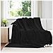 Coperta Nero 220 x 240 cm Panno - Foto miniatura 2
