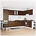 Mobiletto per lavabo Porto 2 pcs Marrone Legno multistrato - Foto miniatura 2