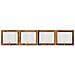 Cancello per cani con supporti 4 pcs Legno antico 100 x 80 cm - Foto miniatura 1