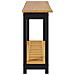 Tavolo consolle con lo scaffale EKAI Nero 112 x 35 x 76 cm - Foto miniatura 5