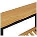 Tavolo consolle con lo scaffale EKAI Nero 112 x 35 x 76 cm - Foto miniatura 9
