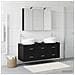 Set di mobili per il bagno 4 pcs Rovere Nero - Foto miniatura 4