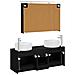Set di mobili per il bagno 4 pcs Rovere Nero - Foto miniatura 8