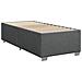 Letto con Box Spring, Materasso e LED Grigio Scuro Singolo - Foto miniatura 6