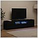 Mobile TV LED a 5 pezzi Nero Legno ingegnerizzato - Foto miniatura 2