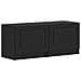 Mobile TV LED a 5 pezzi Nero Legno ingegnerizzato - Foto miniatura 3