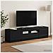 Mobile TV LED a 5 pezzi Nero Legno ingegnerizzato - Foto miniatura 7