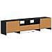 Mobile TV LED a 5 pezzi Nero Legno ingegnerizzato - Foto miniatura 8