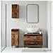 Set di armadietti da bagno in 3 pezzi HAARLEM Legno antico - Foto miniatura 8
