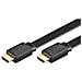 Cavo Hdmi Piatto Mt. 2 High Speed Con Ethernet Colore Nero - Foto miniatura 2