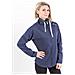 Felpa Donna Full Zip Blu Xxl - Foto miniatura 1