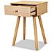 Comodini Set 2 Pz In Massello Di Pino 40x30x61 Cm Marroni - Foto miniatura 4