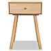 Comodini Set 2 Pz In Massello Di Pino 40x30x61 Cm Marroni - Foto miniatura 5