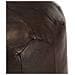 Pouf Marrone Scuro 40x35 Cm In Vera Pelle Di Capra - Foto miniatura 2