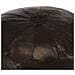 Pouf Marrone Scuro 40x35 Cm In Vera Pelle Di Capra - Foto miniatura 3