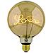 Lampadina Maxi Curved Up Love, Decorativa, Con Filamento Scritta """"love"""", Amore, Oro In Vetro, 12,5 X 12,5 X 17,5 Cm, 1 X E27, 5w, 250lm, 2000k, 240v - Foto miniatura 1