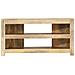Mobile Porta Tv Angolare 90x45x45 Cm In Legno Massello Di Mango - Foto miniatura 2