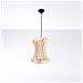 Lampada A Sospensione In Filo Di Legno Naturale E27 - Foto miniatura 9