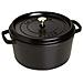 Casseruola tonda ghisa 24cm nero - Foto miniatura 1