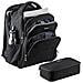 Zaino per Laptop 17.3" con Custodia per Accessori Rimovibile - Zaino per Professionisti Informatici in Nylon Balistico per Lavoro /Viaggi - Zaino porta PC Ergonomico con Tasche per Notebook /Tablet - Foto miniatura 6