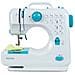 Macchina da Cucire Portatile P110 Funzionamento a Corrente o Batterie 12 Programmi Luce Integrata Pedale Incluso Colore Blu - Foto miniatura 1