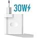 Caricabatterie Originale Usb 30w Con Cavo Da Usb Verso Usb-c Bianco - Foto miniatura 3