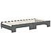 Divano Letto Estraibile Materassi Grigio Scuro 100x200 Tessuto - Foto miniatura 5