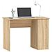 Scrivania Rovere Sonoma 100x55x75 Cm In Legno Multistrato - Foto miniatura 3