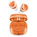 Cuffie Bluetooth FLOW con Custodia di Ricarica Colore Arancione - Foto miniatura 2