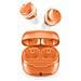 Cuffie Bluetooth FLOW con Custodia di Ricarica Colore Arancione - Foto miniatura 1