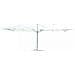 Ombrellone Doppio 3 X 3 Archimede Bianco Telo Bianco - Foto miniatura 1