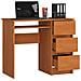 Scrivania per computer A6 destro, 3 cassetti, 90x50x77 cm, Colore Ontano - Foto miniatura 2
