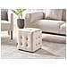 Pouf Wisconsin Velluto Beige Chiaro - Foto miniatura 1