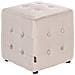 Pouf Wisconsin Velluto Beige Chiaro - Foto miniatura 2