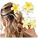 Fermagli Per Capelli Con Fiori, Confezione Da 4 Yellow /blue /purple /pink - Foto miniatura 6