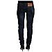 Jeans Casual Da Donna Slim Fit A Vita Bassa In Cotone Blu - W26 - Foto miniatura 3