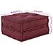 Pouf Modulare Marrone Rossiccio 70x70x36 in Tessuto - Foto miniatura 4