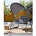 Dondolo Da Giardino Solagna Metallo Grigio Scuro - Foto miniatura 1