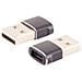 BS14-05034 adattatore per inversione del genere dei cavi USB A USB C Grigio - Foto miniatura 1