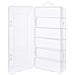 Box Portaminuteria, Plastica Trasparente. 206x107x33mm, 6 Slot, Bianco - Foto miniatura 1