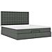Struttura Letto Pouf con Materasso 160x200 cm in Tessuto - Foto miniatura 7
