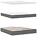 Struttura Letto Pouf con Materasso 160x200 cm in Tessuto - Foto miniatura 9
