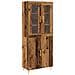 Highboard Legno Vecchio 69.5x34x180 cm Legno Ingegnerizzato - Foto miniatura 1