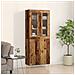 Highboard Legno Vecchio 69.5x34x180 cm Legno Ingegnerizzato - Foto miniatura 2