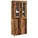 Highboard Legno Vecchio 69.5x34x180 cm Legno Ingegnerizzato - Foto miniatura 3
