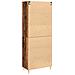 Highboard Legno Vecchio 69.5x34x180 cm Legno Ingegnerizzato - Foto miniatura 8