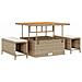 Set Divano da Giardino 12 pcs Beige e Crema 100 x 100 x 71 cm - Foto miniatura 4