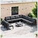 Set Divano da Giardino 10 pcs Antracite Acciaio - Foto miniatura 5