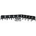 Set Divano da Giardino 10 pcs Antracite Acciaio - Foto miniatura 8